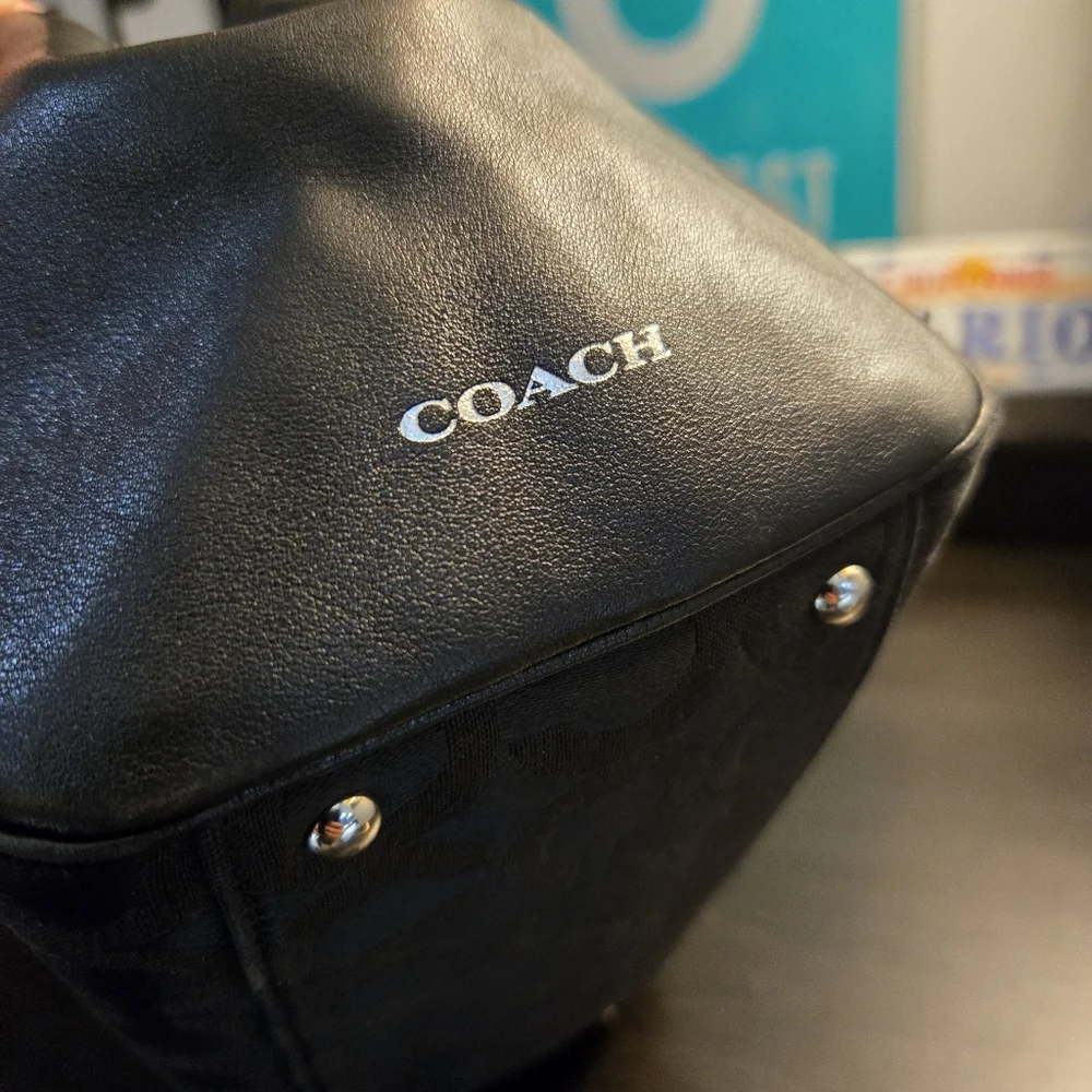 Coach Madison Op Art Sateen Mini Satchel - Picture 10 of 15
